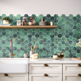 Carreaux muraux en céramique | 26.5x51 cm | Hexagreen  Carreaux muraux en céramique | 26.5x51 cm | Hexagreen
