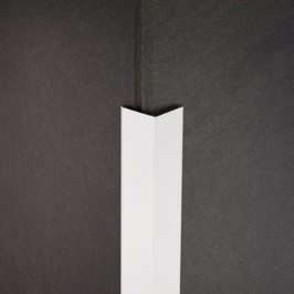 Profil | 2.5x270 cm | Profil d'angle - Alu Revêtement en poudre Blanc Pur