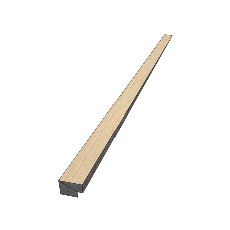 Profil | 2.7x270 cm | Acoustic wall panel Oak Invisible Profilé d'arrêt