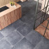 Carrelage en céramique sol et mur | 80x80 cm | Tilestone Condroz Anthracite