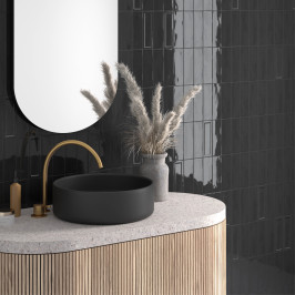 Carreaux muraux en céramique | 6.5x20 cm | Island Black Carreaux muraux en céramique | 6.5x20 cm | Island Black