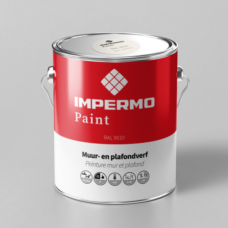 Peinture | 18x20 cm | Mur & Plafond - Impermo Paint - RAL9010