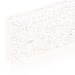 Plinthes en céramique | 8x60 cm | Sassolino Terrazzo Bianco