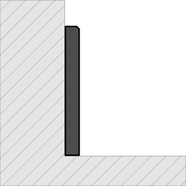 Plinthes en céramique | 8x60 cm | Subway Crete Grey