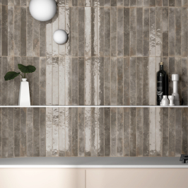 Carreaux muraux en céramique | 5x40 cm | Bali Dark Pearl