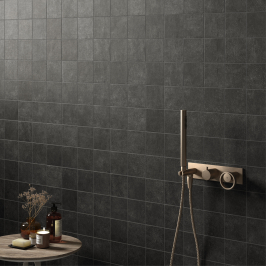 Carrelage en céramique sol et mur | 10x10 cm | Stage Charcoal