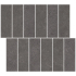 Mosaïque sur filet | 30x30 cm | Tilestone Stone Edge Basalt Decor