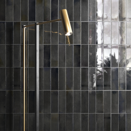 Carreaux muraux en céramique | 5.1x16.1 cm | Hanoi Black Ash