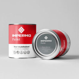 Échantillon | 5x5 cm | Testeur Mur & Plafond - Impermo Paint - Gun Metal