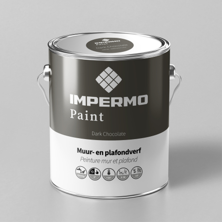 Peinture | 18x20 cm | Mur & Plafond - Impermo Paint - Dark Chocolate
