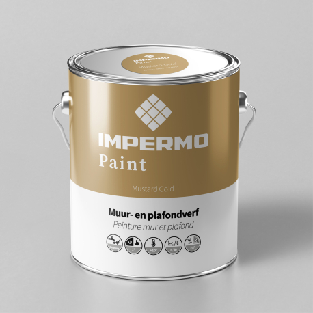 Peinture | 18x20 cm | Mur & Plafond - Impermo Paint - Mustard Gold