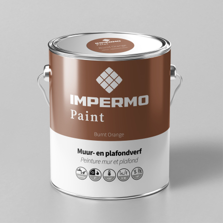 Peinture | 18x20 cm | Mur & Plafond - Impermo Paint - Burnt Orange