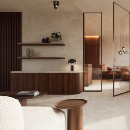 Panneau Acoustique | 52x270 cm | Panneau Acoustique Noyer - 1 face