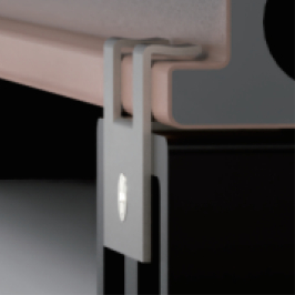 Lame de terrasse | 2.5x2.7 cm | Clips de fin composite – 10 pièces 