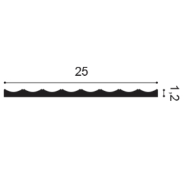 1x1 cm | Wandpanelen Valley