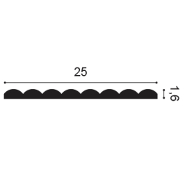 1x1 cm | Wandpanelen Hill