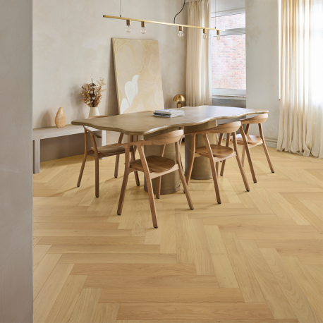 Parquet multicouche R&L | 9x60 cm | LMB Natural Oak Herringbone