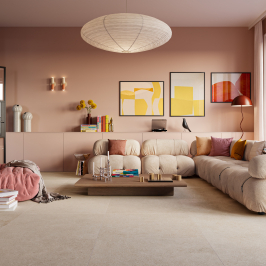 Carrelage en céramique sol et mur | 80x80 cm | Massi Beige