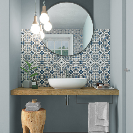 Carrelage en céramique sol et mur | 33.15x33.15 cm | Musa Blue