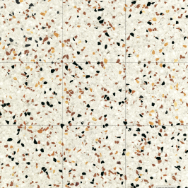 Carrelage en céramique sol et mur | 20x20 cm | Tilestone Terrazzo Venti Rust