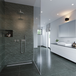 Carrelage en céramique sol et mur | 30x60 cm | Tilestone Belgian Black