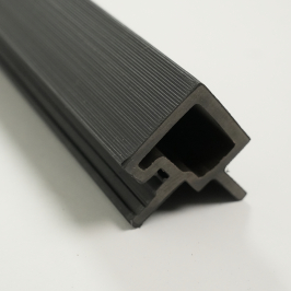 Profil | 4.95x290 cm | Panneau mural Outdoor Classic Black Profilé d'angle Gauche