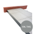Profil | 13x240 cm | Profilé de finition terrasse H130mm Gris