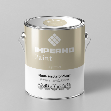 Peinture | 18x20 cm | Mur & Plafond - Impermo Paint - Beige Velvet