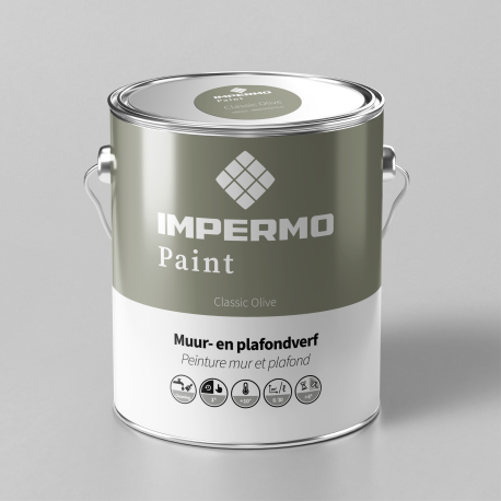 Peinture | 18x20 cm | Mur & Plafond - Impermo Paint - Classic Olive