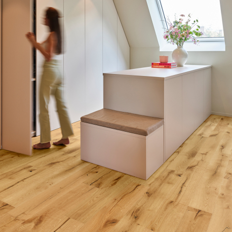 Parquet multicouche à clipser | 15.8x122 cm | LMB Bastogne Oak Natural
