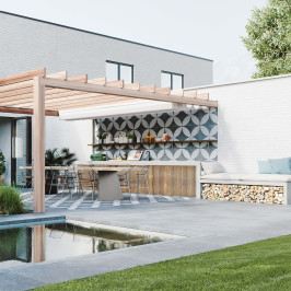 Carrelage extérieur en céramique | 100x100 cm | Tilestone CerBlue Graphite Carrelage extérieur en céramique | 100x100 cm | Tilestone CerBlue Graphite