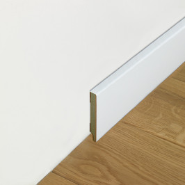 Plinthes en MDF | 7x244 cm | Plinthe à  peindre Blanche