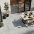 Carrelage extérieur en céramique | 90x90 cm | Tilestone Betontec Grey