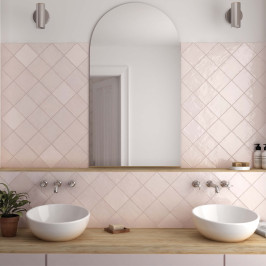 Carreaux muraux en céramique | 13.2x13.2 cm | La Riviera Rose