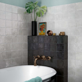 Carreaux muraux en céramique | 13.2x13.2 cm | La Riviera Gris Nuage Carreaux muraux en céramique | 13.2x13.2 cm | La Riviera Gris Nuage