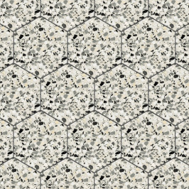 Carrelage en céramique sol et mur | 32x36.8 cm | DNA Terrazzo Grey
