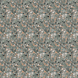 Carrelage en céramique sol et mur | 32x36.8 cm | DNA Terrazzo Teal