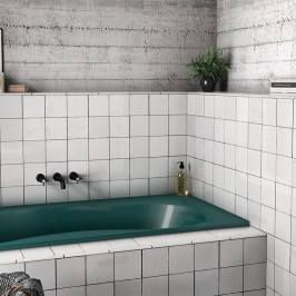 Carreaux muraux en céramique | 13.2x13.2 cm | Artisan White Glossy